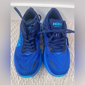 Hoka Bondi 8 Deep Blue Athletic Shoes
